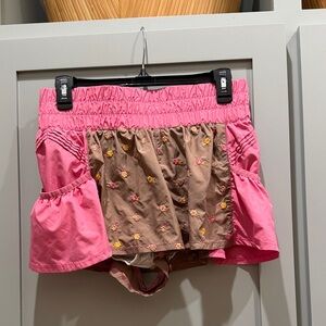 FP Movement by Free People Pink and Brown Athletic Shorts